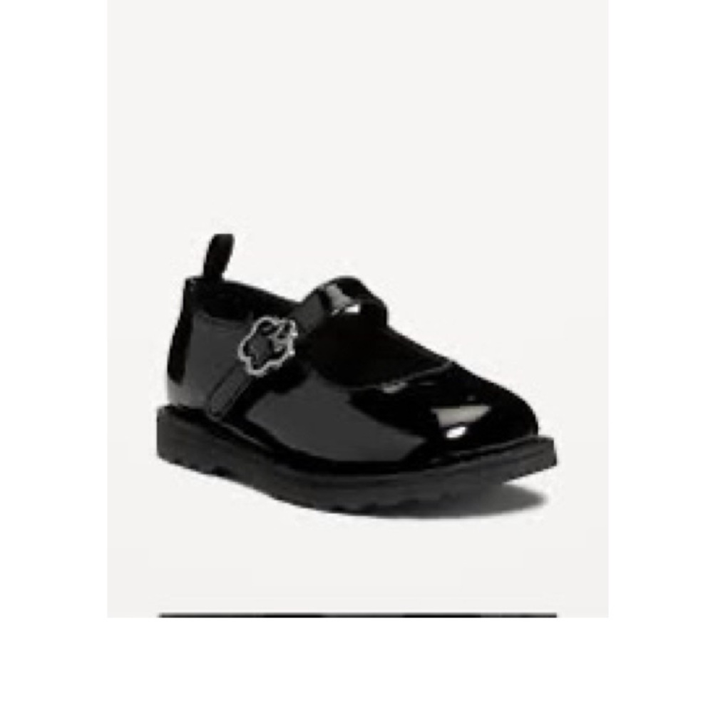 Old‎ Navy Toddler Girls Chunky Mary-Jane Shoes Black Size 8 Wedding Guest Formal